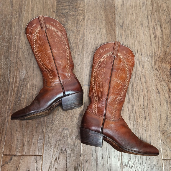 LUCCESE western topstitch design boots - Picture 6 of 15